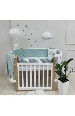 Бортики стьобані монако м’ята, арт. 079447