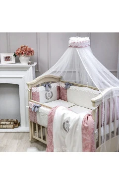 Комплект постельного белья для новорожденного elegance какао, стандарт овал, арт. 0245420