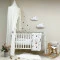 Комплект постельного белья Baby Mix Зайцы на стремянке бежевый для новорожденных стандарт, арт. 029189