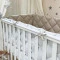 Комплект постельного белья Baby Mix Зайцы на стремянке бежевый для новорожденных стандарт, арт. 029189