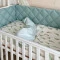Комплект постельного белья Baby Mix Перо мятое мятный для новорожденного стандарт, арт. 0291405
