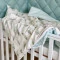 Комплект постельного белья Baby Mix Перо мятое мятный для новорожденного стандарт, арт. 0291405