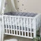 Комплект постельного белья Baby Mix Облака серые с луной для новорожденных серый стандарт, арт. 0291487