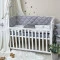 Комплект постельного белья Baby Mix Облака серые с луной для новорожденных серый стандарт, арт. 0291487