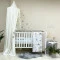 Комплект постельного белья для новорожденного Baby Mix Железная дорога серый, стандарт купить в Украине | код товара: 0291176