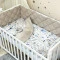 Комплект постельного белья для новорожденного Baby Mix Железная дорога серый, стандарт купить в Украине | код товара: 0291176