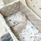 Комплект постельного белья для новорожденного Baby Mix Железная дорога серый, стандарт купить в Украине | код товара: 0291176