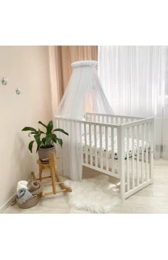балдахін з помпонами зі зірочками xl білий, арт. 0500153