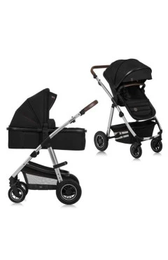 Универсальная коляска 2 в 1 Lionelo AMBER BLACK SILVER, арт. 88659449