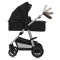 Универсальная коляска 2 в 1 Lionelo AMBER BLACK SILVER, арт. 88659449
