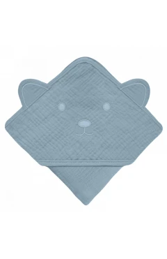 Полотенце Lionelo MUSLIN HOODED TOWEL grey sky, арт. 88779438