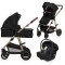 Универсальная коляска 3 в 1 Lionelo AMBER BLACK ONYX, арт. 82232790