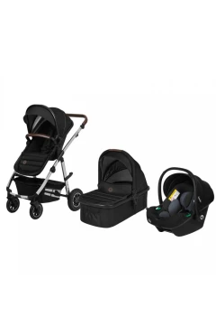 Универсальная коляска 3 в 1 Lionelo AMBER BLACK SILVER, арт. 88660193