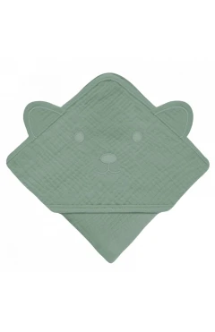 Полотенце Lionelo MUSLIN HOODED TOWEL green forest, арт. 88779335