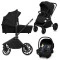 Универсальная коляска 3 в 1 Lionelo MIKA PLUS 3IN1 black onyx, арт. 97575395
