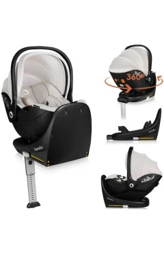 База з автокріслом Lionelo MOXIE I-SIZE SET beige sand, арт. 104942048