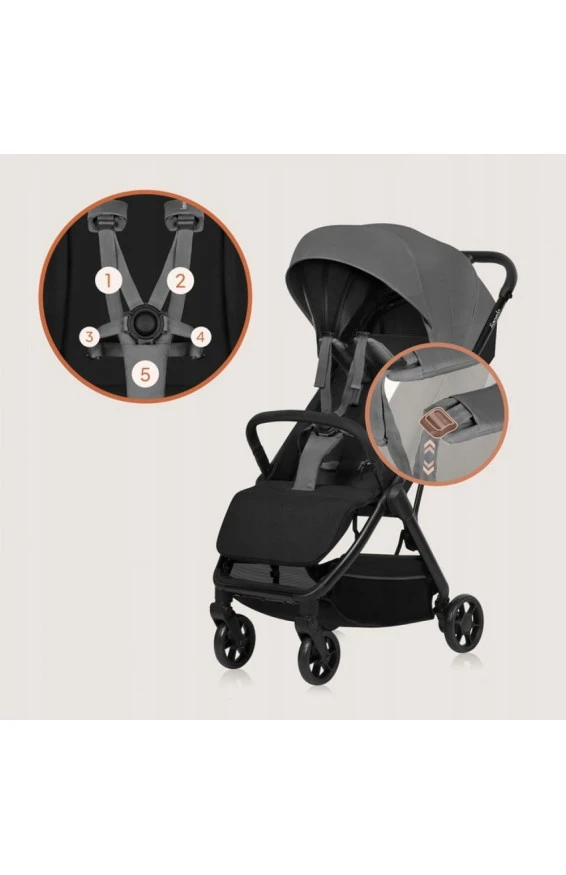 Прогулочная коляска Lionelo JULIE AIR grey stone, арт. 109384771