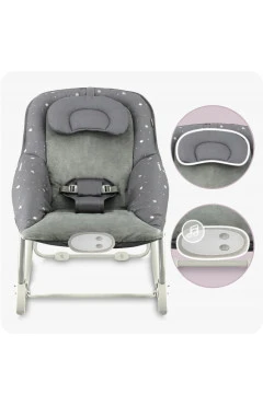 Крісло-качалка MoMi LAPIS dark grey, арт. 116492167