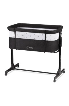 Ліжечко дитяче прямокутне MoMi REVO dark gray, арт. 117217888