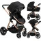 Коляска универсальная 2 в 1 MoMi LIMURU 2in1 black, арт. 122145135