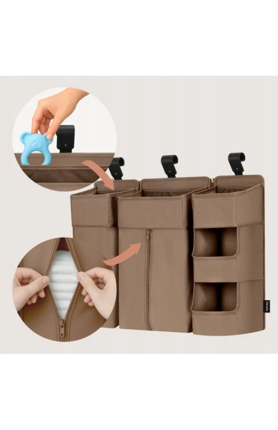 Органайзер для ліжечка Lionelo SIDEPOCKET LARGE beige, арт. 123415566