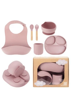 Детский набор посуды MoMi AMI (цвет - pink), арт. AKCE00043