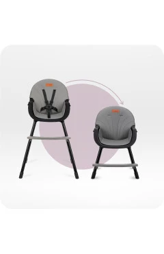 Стульчик для кормления MoMi REKI 2в1 black, арт. KRKA00033