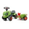 Детский трактор каталка с прицепом Falk 212C Baby Claas green