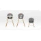Стільчик для годування MoMi REKI 2в1 grey, арт. KRKA00034
