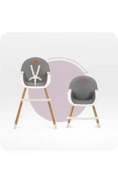 Стульчик для кормления MoMi REKI 2в1 grey, арт. KRKA00034