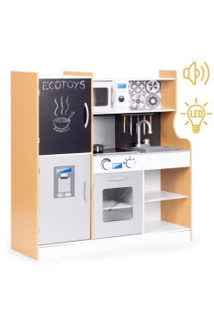 Деревянная игровая кухня Ecotoys MOOD со звуковыми и световыми эффектами, арт. TL053001