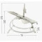 Шезлонг-гойдалка MoMi LAPIS light gray, арт. BULE00045
