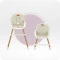 Стільчик для годування MoMi REKI 2в1 beige, арт. KRKA00035