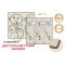 Детский игровой манеж с двусторонним ковриком Orsetto 150x180 см, арт. ORS1518