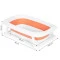 Ванночка для купання немовлят EcoToys Care orange з анатомічним матрасом, арт. HA-B31 ORANGEM