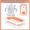 Ванночка для купання немовлят EcoToys Care orange з анатомічним матрасом, арт. HA-B31 ORANGEM