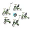 Триколісний велосипед Milly Mally Optimus Max 5в1 green, арт. MMOMX01GR