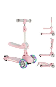 Самокат MoMi DEBE 2в1 pink, арт. HULA00018