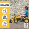 Детский трактор на педалях с прицепом, передним ковшом Falk 2076M Komatsu yellow
