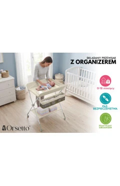 Пеленальный столик для новорождённых Orsetto Care beige, арт. ORS-CRB