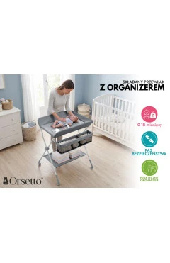 Пеленальный столик для новорождённых Orsetto Care grey, арт. ORS-CRG