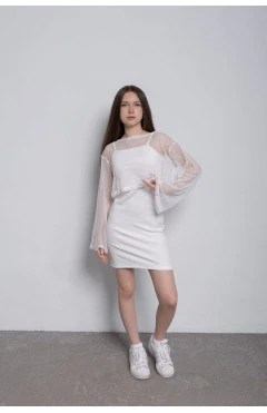 Платье Эвелина Молочный, арт. 2000000297736