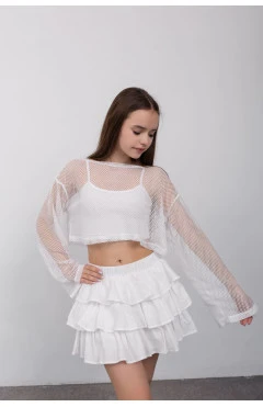 Юбка-шорты Камила Молочный, арт. 2000000299426
