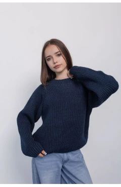 Свитер для девочек Луна, синий, арт. 2000000309545