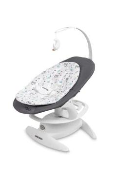 Дитячий шезлонг-качалка 2 в 1 Caretero Noco graphite, арт. 320964