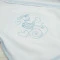 Костюм BetiS "Равлик-2" для хлопчика, розпашонка, повзуни, шапочка, білий/блакитний, зріст 50, арт. 12044