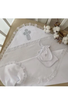 Крижма BetiS "Хрестильный оберег" мешочек, салфетка интерлок 75x80 см, арт. 11938
