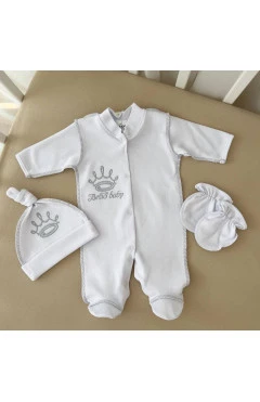 Чоловічок BetiS "BetiS baby" з шапочкою та рукавичками, Білий, ,арт. 16202