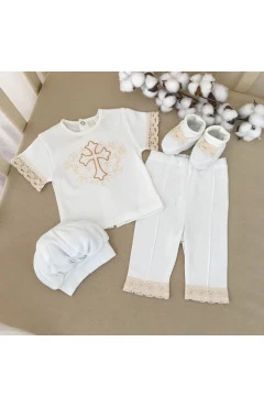 Костюм BetiS "Чарівний янгол" для хлопчика,  молочний/золото, арт. 17520