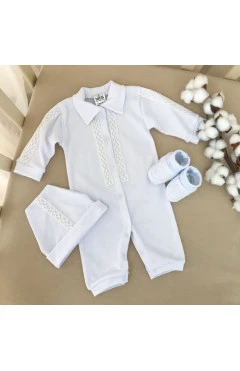 Чоловічок BetiS "Тимофій-4" з шапочкою і пінетками, білий,арт. 23601